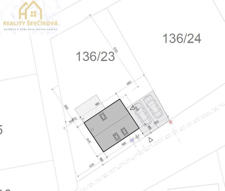 Prodej pozemku se stavebním povolením, 385 m2 – Malšovice