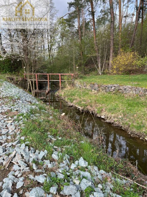 Prodej chaty v lese u rybníka, Svojšice